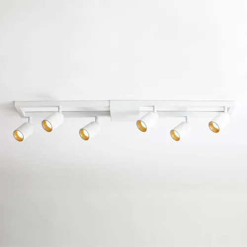Miniatura 11 de Shura - Lámpara de techo LED redonda integrada de 3 luces negras con cabezales giratorios, luz de techo ajustable de montaje empotrado, 3000 K, 1365
