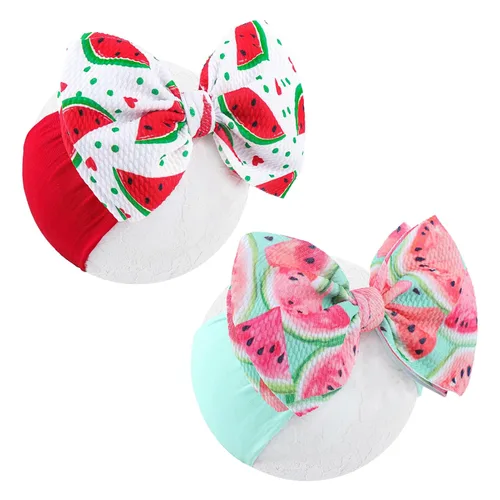 Miniatura 17 de YanJie Diademas para bebé, hechas a mano, de nailon, elásticas, con lazos para el pelo, para recién nacidos, niñas, niños pequeños y niños en negro