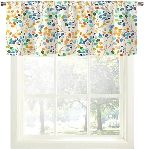 Miniatura 57 de Cortinas de cocina de estilo granja occidental con bolsillo para cortinero, pequeñas y cortas, estilo café rústico, cabaña, puerta de granero