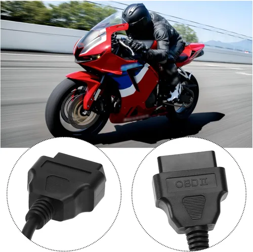 Miniatura 3 de The Lord of the Tools Cable de diagnóstico para motocicleta, cable adaptador OBD2 para motocicleta, cable adaptador de 4 pines, compatible