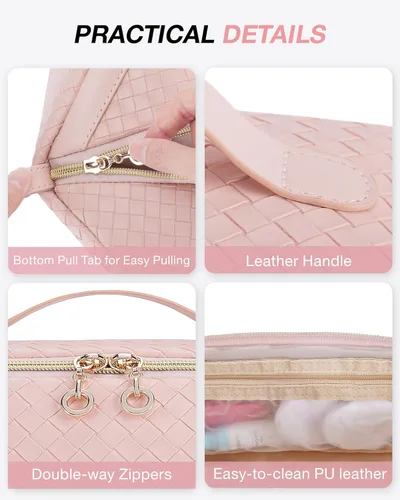 Miniatura 4 de BAGSMART Bolsa de Maquillaje Acolchada 24-A-Rosa