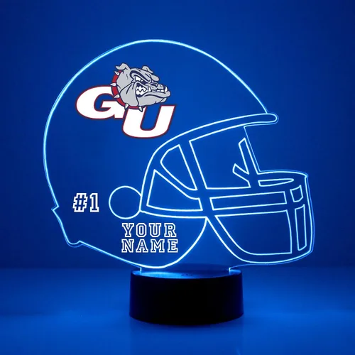 Miniatura 12 de Lámpara nocturna con señal LED personalizada de casco de fútbol de la Universidad de Alabama Crimson Tide con nombre o imagen personalizada