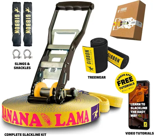 Miniatura 3 de Gibbon Banana Lama Treewear Set Slackline, XL