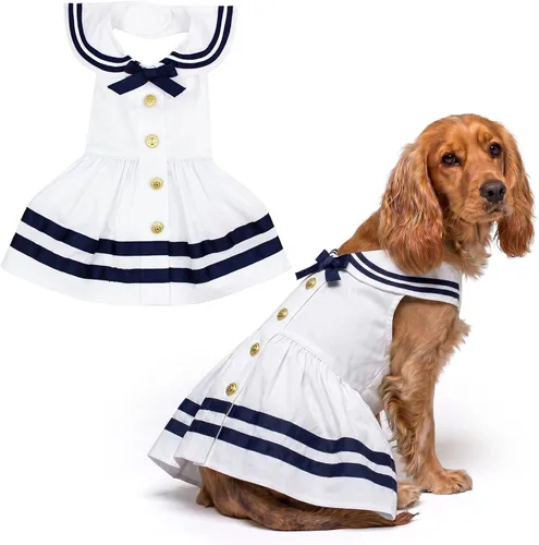 Miniatura 62 de Parisian Pet Chambray - Vestido para perro - Ligero sin mangas para perro, niña, talla XS Chambray en general