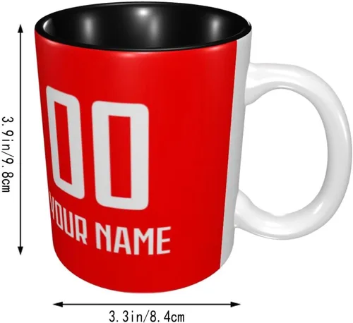 Miniatura 3 de Taza de café personalizada de Canadá diseñada y fabricada en Estados Unidos, taza de fútbol de cerámica personalizada de la Copa Nacional, añade tu