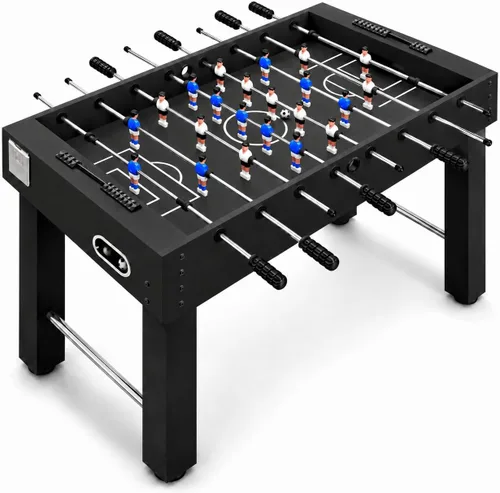 Miniatura 8 de SereneLife Mesa de futbolín de 48 pulgadas de tamaño competitivo, juego de fútbol arcade de altura ajustable para el hogar, sala de juegos, cueva