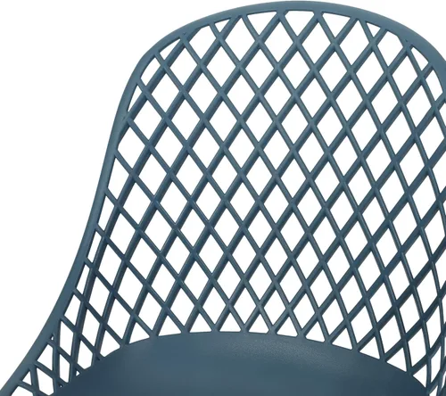 Miniatura 7 de Delora Silla de comedor moderna para exteriores (juego de 2), color verde