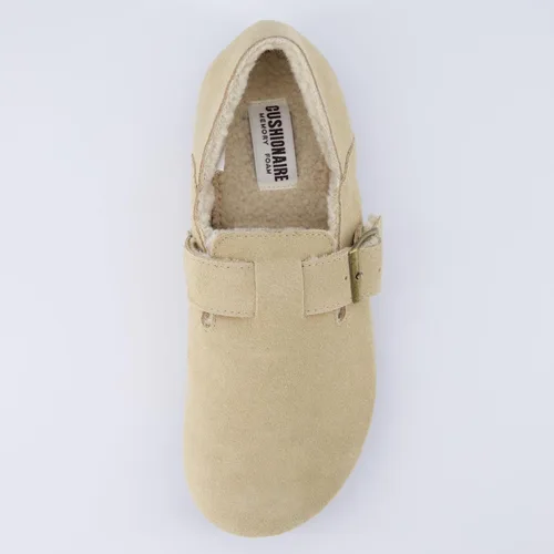 Miniatura 6 de CUSHIONAIRE Nest - Zapatos de piel de oveja sintética para mujer, gamuza auténtica, sin cordones, con más comodidad