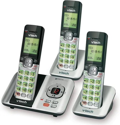 Miniatura 13 de Teléfono inalámbrico VTech DECT 6.0, Plateado 3 Teléfonos Plata