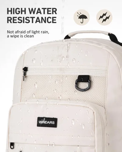 Miniatura 4 de Mochila escolar WINDARS para niñas y niños, linda mochila estética universitaria de 17.3 pulgadas para portátil, mochilas grandes casuales