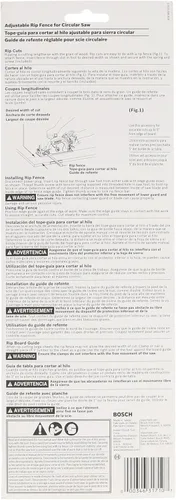 Miniatura 3 de BOSCH WD7RIP Worm Drive Rip Fence