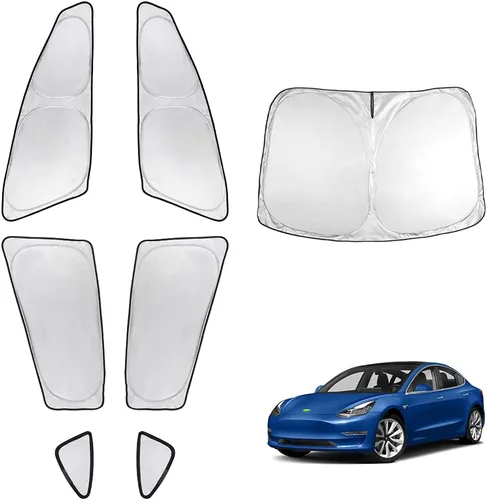 Miniatura 70 de T TGBROS Parasol para parabrisas para Honda Civic 2022-2025 2026, parasol grueso con bloqueo UV y opaca, para privacidad, plegables, 8 accesorios