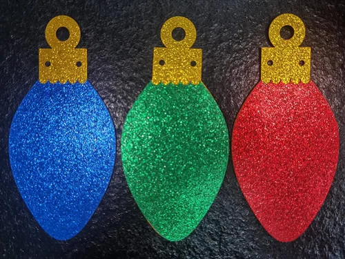 Miniatura 4 de Guirnalda de bombillas rojas con purpurina con texto en inglés "Merry Friendsmas", decoraciones de fiesta temática de amigos, decoración de Navidad