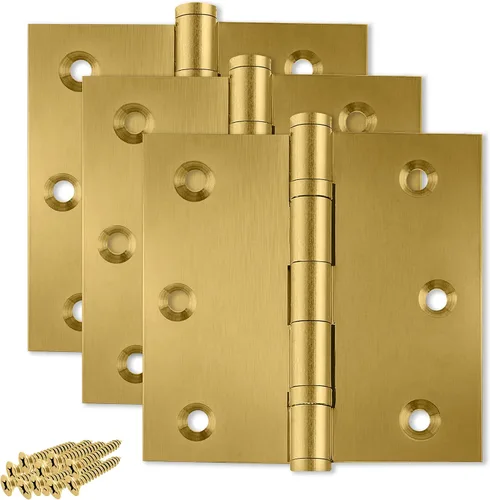 Miniatura 27 de Solid Brass Door Hinge Heavy Duty Ball Bearing 3.5 x 3.5 Inch - Set of 2 Hinges (Antique Brass)
