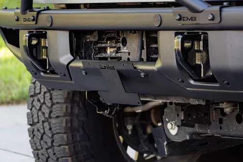 Miniatura 6 de DV8 Offroad Soporte de placa frontal compatible con Ford Bronco 2021-2026, soporte de placa de matrícula sin taladro para parachoques modular