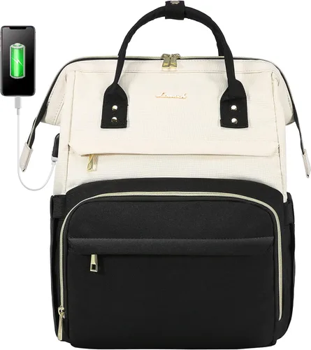 Miniatura 11 de LOVEVOOK - Mochila para ordenador portátil para mujer, de moda, de negocios, de viaje, mochila para estudiantes, mochila de trabajo para profesores