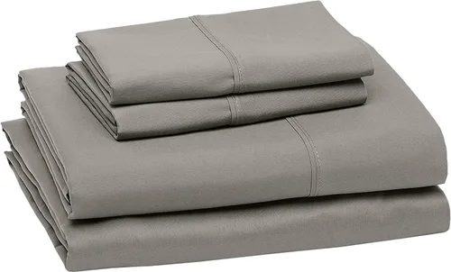 Miniatura 21 de Juego de sábanas de tamaño King, 4 piezas, sábanas negras King, sábanas de lino ultra suaves y transpirables para cama tamaño King, sábanas de cama