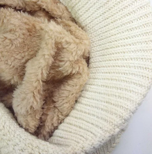 Miniatura 6 de Hindawi gorro de lana caliente de invierno para mujer gorra esquí de lana con visera