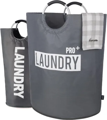 Miniatura 13 de Caroeas Cesta de Ropa de 90L (13 Colores), Cesta de Ropa Impermeable, Bolsa de Ropa con Asas Acolchadas, Cesta de Ropa, Cesta de Ropa Plegable