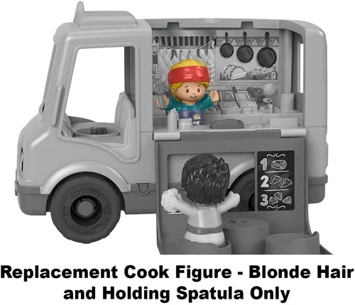 Miniatura 4 de Pieza de repuesto para Fisher-Price Little People Serve It Up Food Truck Playset - GTT73 ~ Figura de cocina de repuesto ~ Cabello rubio ~ Espátula