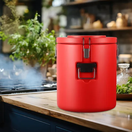Miniatura 5 de Jinei Calentador de alimentos caliente o refrigerador, contenedor de alimentos aislado con cuchara, caja de sopa comercial portátil