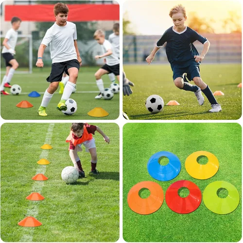 Miniatura 5 de BIRDDIE Conos de entrenamiento de fútbol, conos deportivos de fútbol, marcador de campo de entrenamiento, conos de agilidad con bolsa de transporte