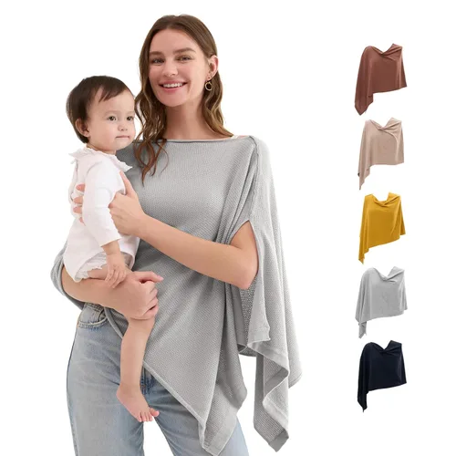 Miniatura 8 de Momcozy Funda de lactancia para lactancia, poncho suave de privacidad, chal de lactancia multiusos, fundas portátiles para lactancia materna