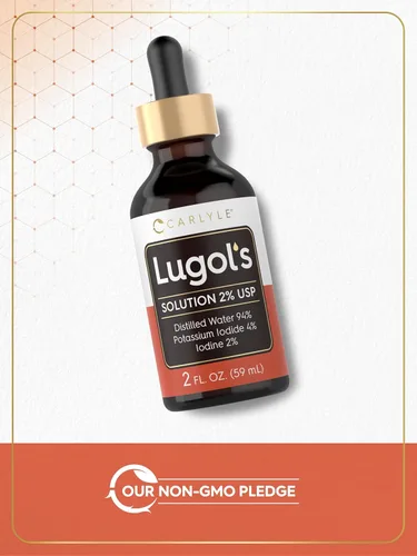 Miniatura 4 de Carlyle Lugols Yodo 2 por ciento 2 fl oz Solución de yoduro de potasio y yodo 2% gotas líquidas