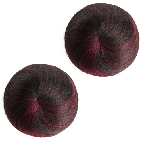 Miniatura 17 de 2 extensiones de moño de cabello, accesorio de peluca, extensiones de cabello rizado y ondulado, extensiones de cabello recogido, extensión de moño