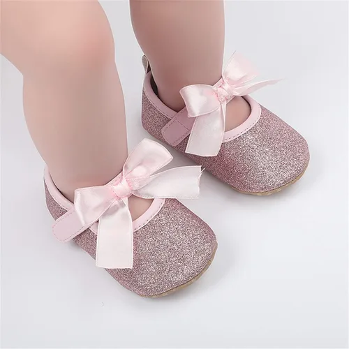 Miniatura 2 de LAFEGEN Zapatos de bebé para niña, antideslizantes, suela suave, de piel sintética, para bebé, Mary Jane, zapatos planos para primeros pasadores