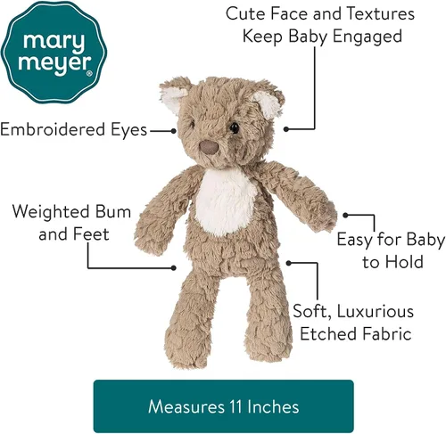 Miniatura 2 de Mary Meyer Masilla de peluche para cuarto de bebé, juguete suave, 11 pulgadas, oso de peluche