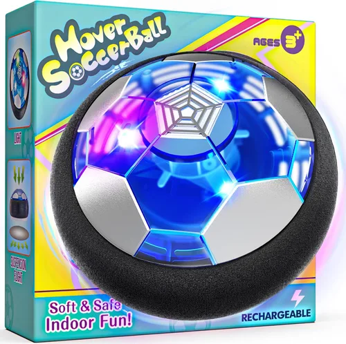 Balón de Fútbol Flotante Recargable para Niños - Regalos de Cumpleaños para Niños de 6, 7, 8, 9, 10, 11, 12 Años, Balón de Fútbol Flotante con