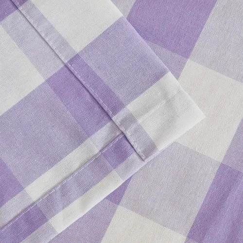 Miniatura 140 de Cenefas de cortina para ventana de 16 pulgadas de largo, 2 paneles de cuadros búfalo, cortinas pequeñas con bolsillo para barra, estilo clásico