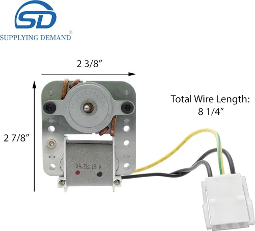 Miniatura 2 de Supplying Demand 297250000 297309000 Reemplazo del motor del ventilador del evaporador del refrigerador Modelo específico no universal