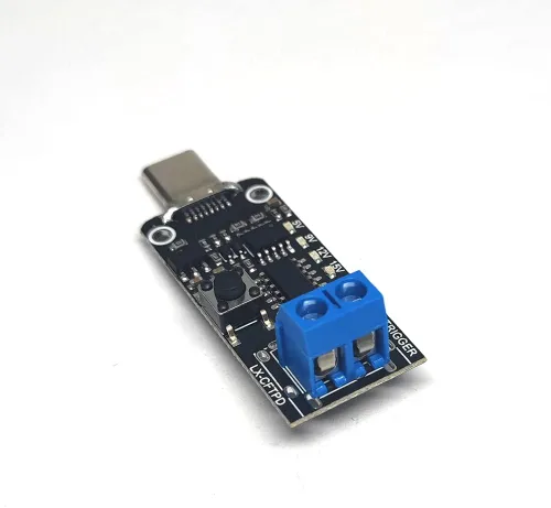 Miniatura 5 de 1 unids USB-C PD QC DC5V 9V 12V 15V 20V voltaje ajustable módulo de disparador de potencia 5A Tipo-C entrada macho
