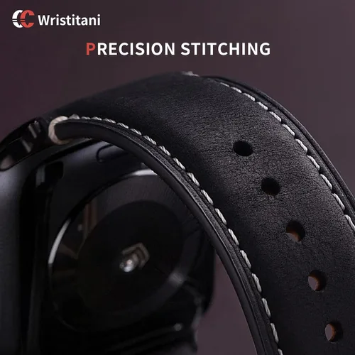 Miniatura 4 de Wristitani Correas de cuero compatibles con correas de Apple Watch de 1.732 in, 1.772 in, 1.811 in, 1.929 in, 1.575 in, 1.614 in, 1.654 in