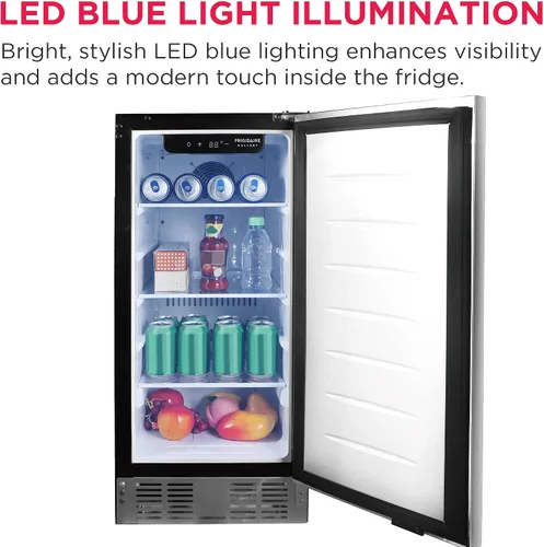 Miniatura 7 de Frigidaire Refrigerador incorporado de 3 pies cúbicos de capacidad, debajo del mostrador, sin escarcha, acero inoxidable