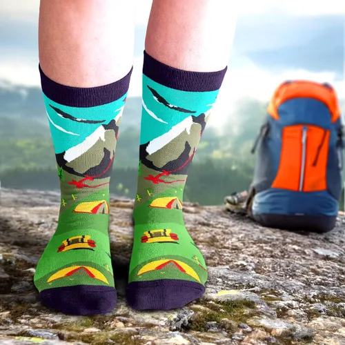Miniatura 2 de VICRAZY Calcetines para senderismo, escalada, correr para hombres, mujeres, senderismo, escalada, correr, accesorios de bicicleta, relleno