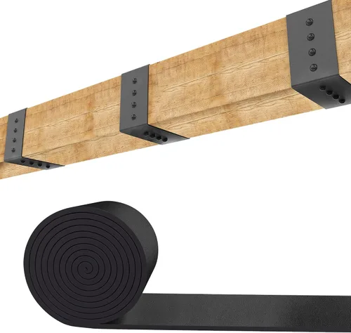 Correa de madera sintética de 5 pies, correa flexible para ocultar huecos, vigas de madera, correas de aspecto metálico, productos arquitectónicos