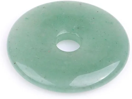 Miniatura 47 de JOE FOREMAN Anillo de cuarzo amatista natural de 1.181 in con colgante de donas circulares para hacer joyas, 1 unidad, Piedra