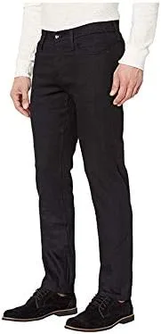 Miniatura 2 de Sin marca The Brand Skinny en 11 oz sólido negro elástico Selvedge