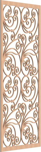 Miniatura 183 de 9 3/8"W x 24 3/8"H x 1/4"T Marilla Decorativos Paneles de Pared de Madera Calado, Abedul