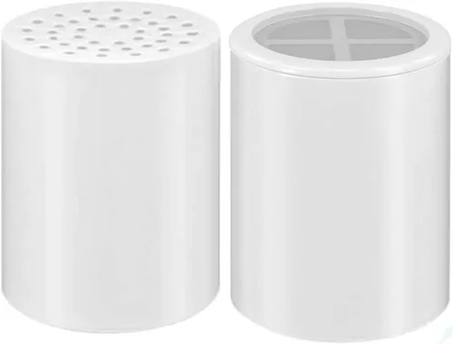 Paquete de 2 cartuchos de repuesto para filtro de ducha FREZZEL | Filtro universal de cabezal de ducha de 17 etapas para filtro de cabezal de ducha