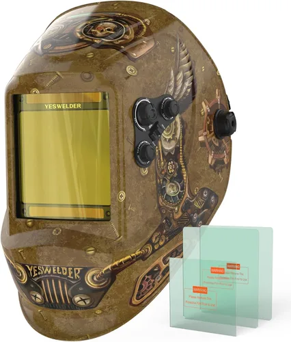Miniatura 22 de YESWELDER - Máscara de soldar con oscurecimiento automático, funciona con energía solar, color real.