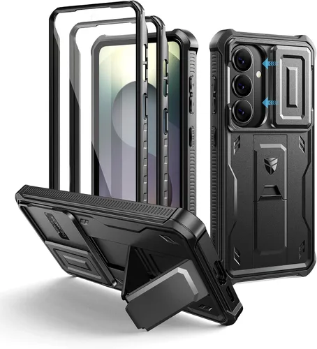Miniatura 9 de Dexnor Funda para Samsung Galaxy S24 con Cubierta Deslizante Integrada para Cámara y Protector de Pantalla y Soporte, Funda Resistente a los Golpes