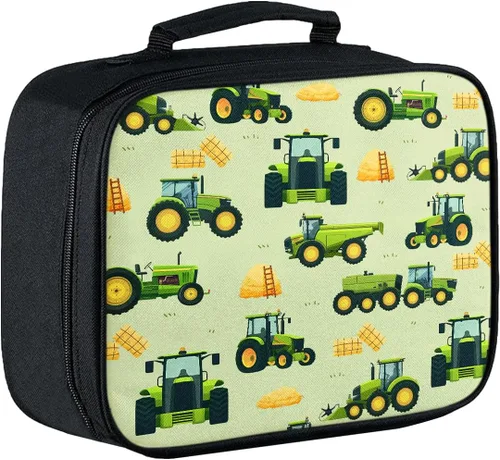 Miniatura 24 de Lonchera para niños, con aislamiento de béisbol, para niños, adolescentes, niños y niñas, con bolsillo con cremallera, bolsa de almuerzo portátil