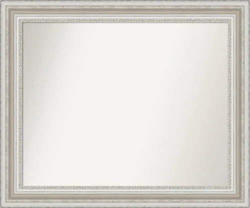 Miniatura 76 de Amanti Art Espejo de baño plateado para sobre el fregadero, 26 x 26 pulgadas, espejo cuadrado de plata antigua, marco de madera tradicional mediano