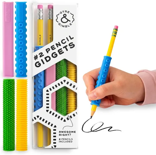 Miniatura 7 de Gyre & Gimble Fundas de Lápiz de Silicona Texturizada para Dedos Nerviosos Silenciosos – Transforma Tu Lápiz Mecánico en una Herramienta Sensorial
