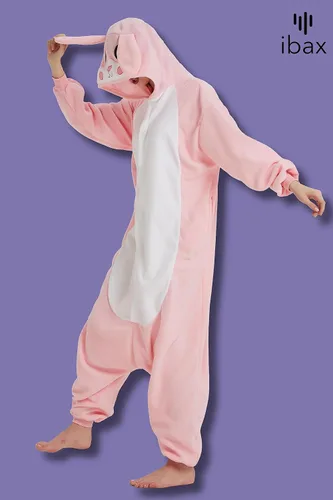 Miniatura 8 de IBAX Pijama de forro polar para adultos. Disfraz de mameluco para adultos. Mameluco de animal para adultos. Mameluco de Halloween para adultos.