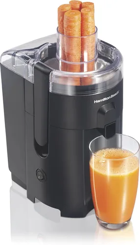 Miniatura 8 de Máquina Exprimidora Hamilton Beach HealthSmart, Extractor Centrífugo Compacto, Canal de Alimentación de 2.4 Pulgadas para Frutas y Verduras, Fácil